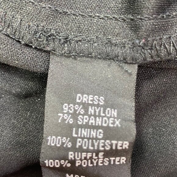 Vtg Y2K BWear Lace Tulle Mini Dress | 1 | Black | Whimsigoth Fairy Valley Girl - Picture 4 of 12